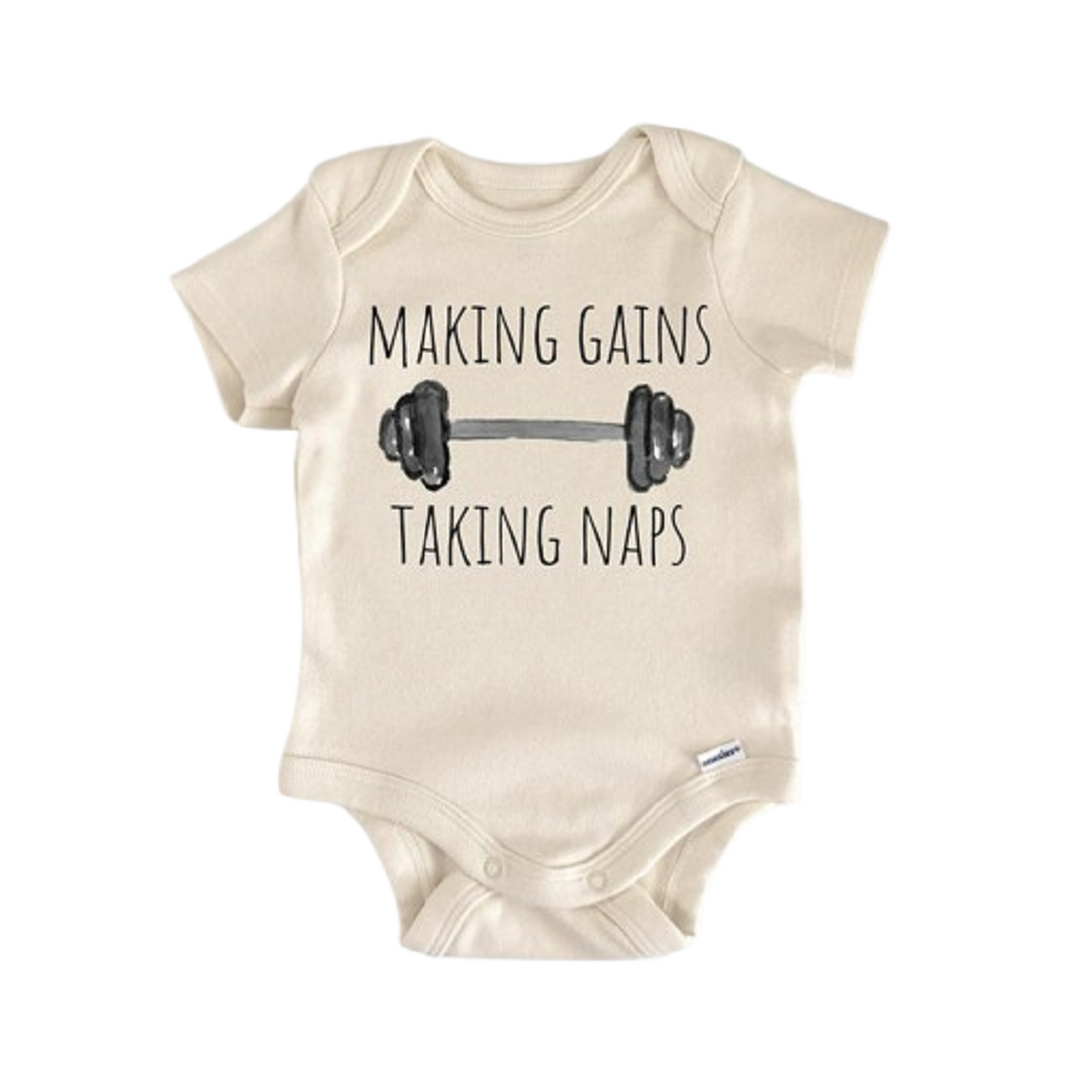 Gym Bodybuilder Workout - Baby Boy Girl Clothes Infant Onesie® Funny Cute Newborn GS1