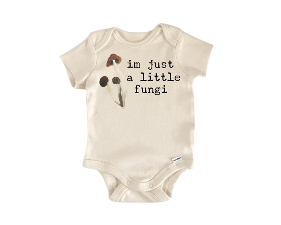 Mushroom Fungi Vegan - Baby Boy Girl Clothes Infant Onesie® Funny Cute Newborn GS1