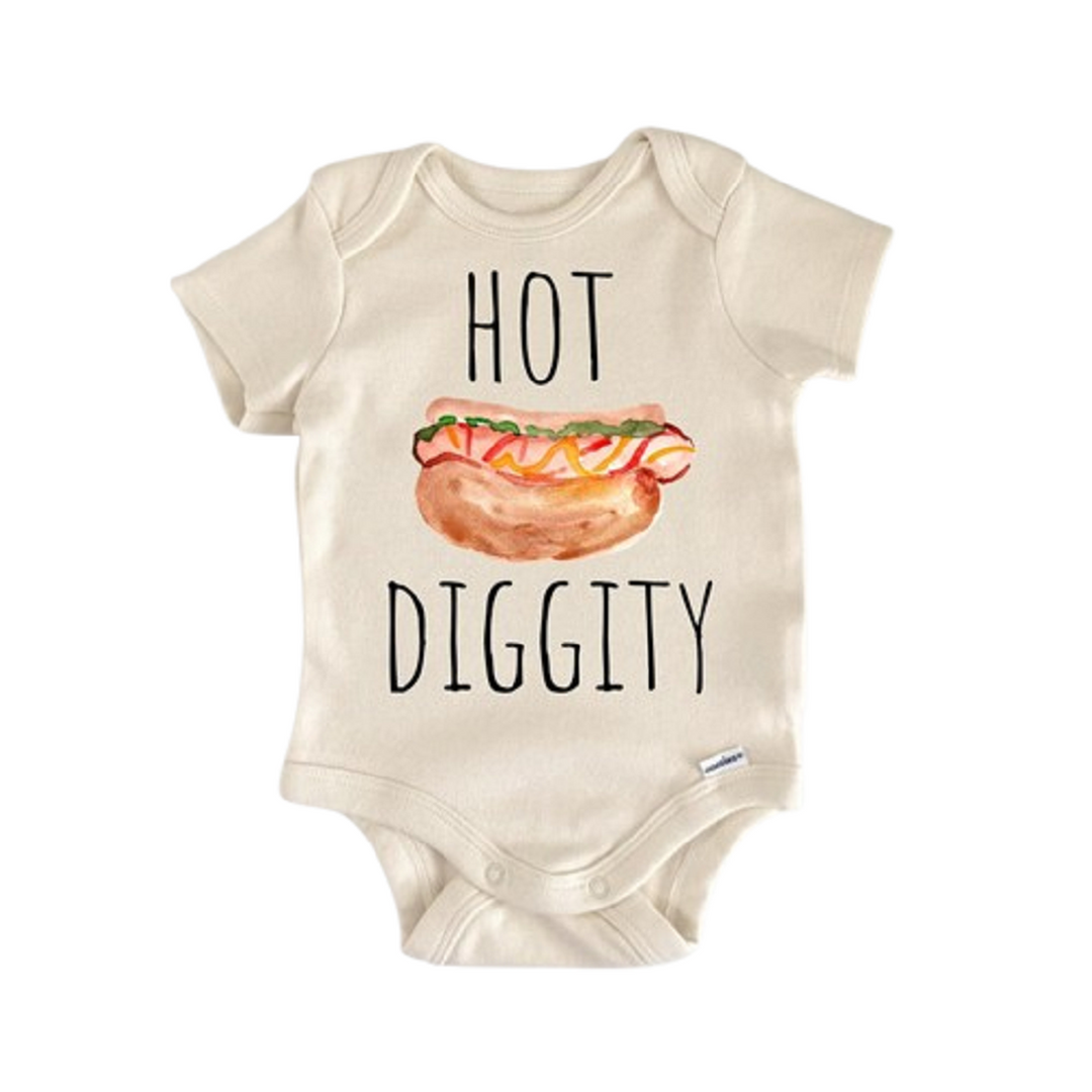 Hot Dog Diggity Foodie - Baby Boy Girl Clothes Infant Onesie® Funny Cute Newborn GS1