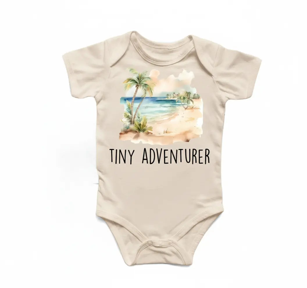 Adventure Beach - Baby Boy Girl Clothes Infant Bodysuit Funny Cute Newborn  Funny Cute Onesie® | North Fork Forager LLC