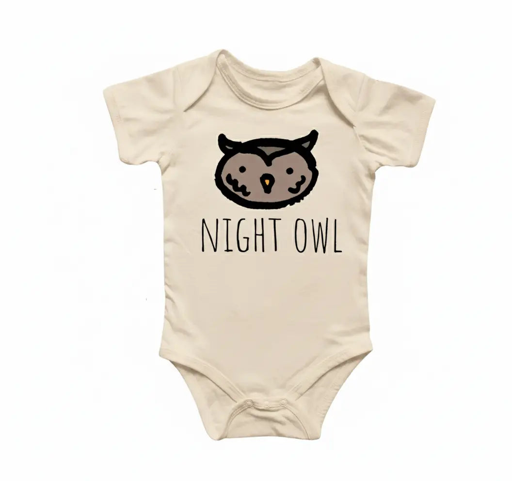 El mono de bebé Owl Bird® está estampado con tinta vibrante para una  comodidad acogedora. Un regalo perfecto para recién nacidos, baby showers y  ocasiones especiales. – North Fork Forager, image size:1056x992