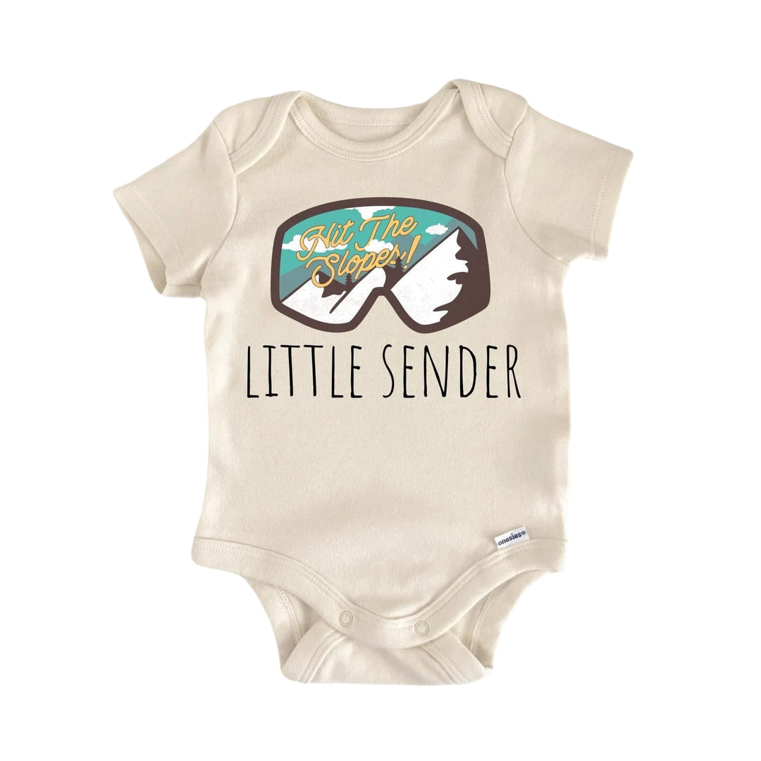 Snowboard Sender Funny Cute Onesie® | North Fork Forager LLC