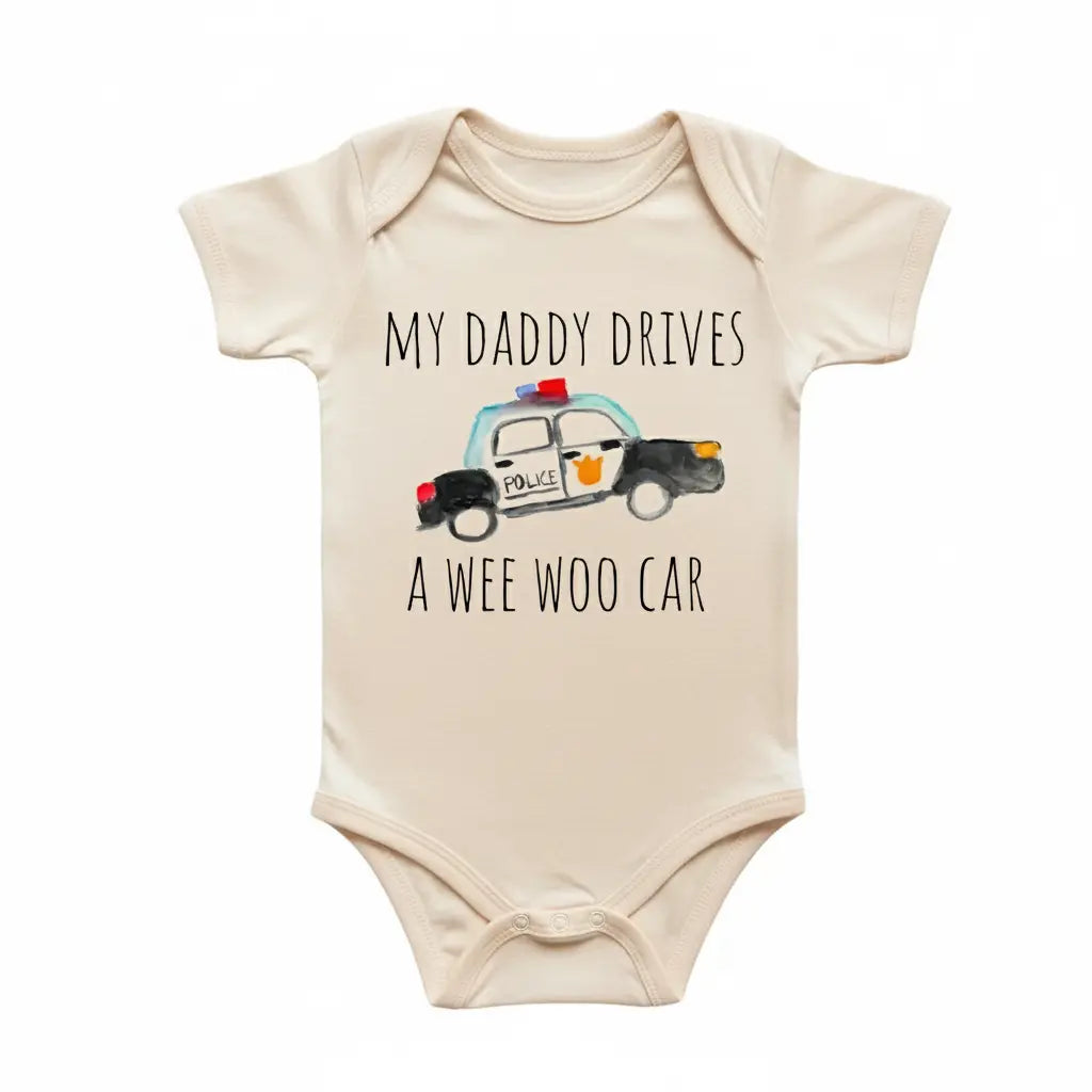 Wee Woo Car Police - Baby Boy Girl Clothes Infant Bodysuit Funny Cute Newborn  Funny Cute Onesie® | North Fork Forager LLC