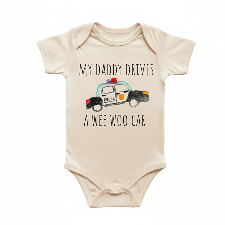 Wee Woo Car Police - Baby Boy Girl Clothes Infant Bodysuit Funny Cute Newborn  Funny Cute Onesie® | North Fork Forager LLC