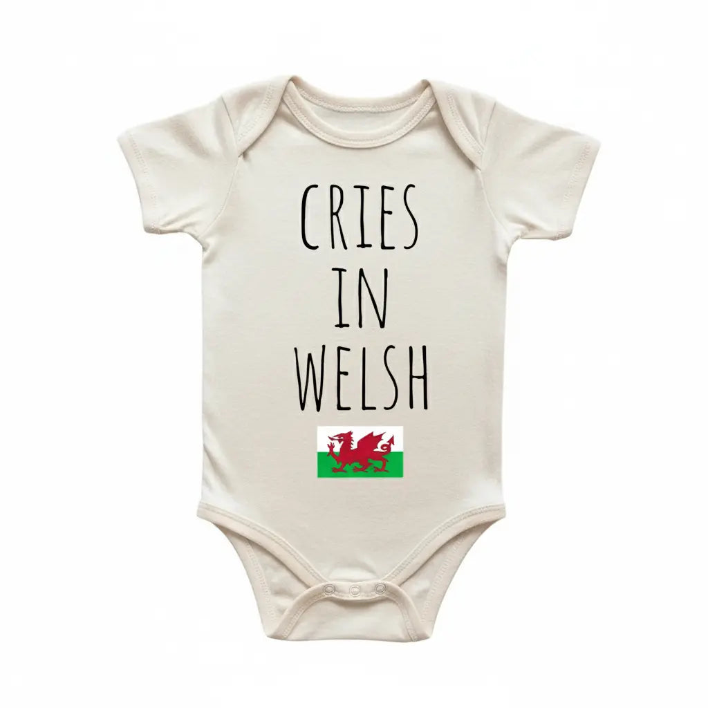 Welsh Irish Ireland Cry - Baby Boy Girl Clothes Infant Bodysuit Funny Cute Newborn  Funny Cute Onesie® | North Fork Forager LLC