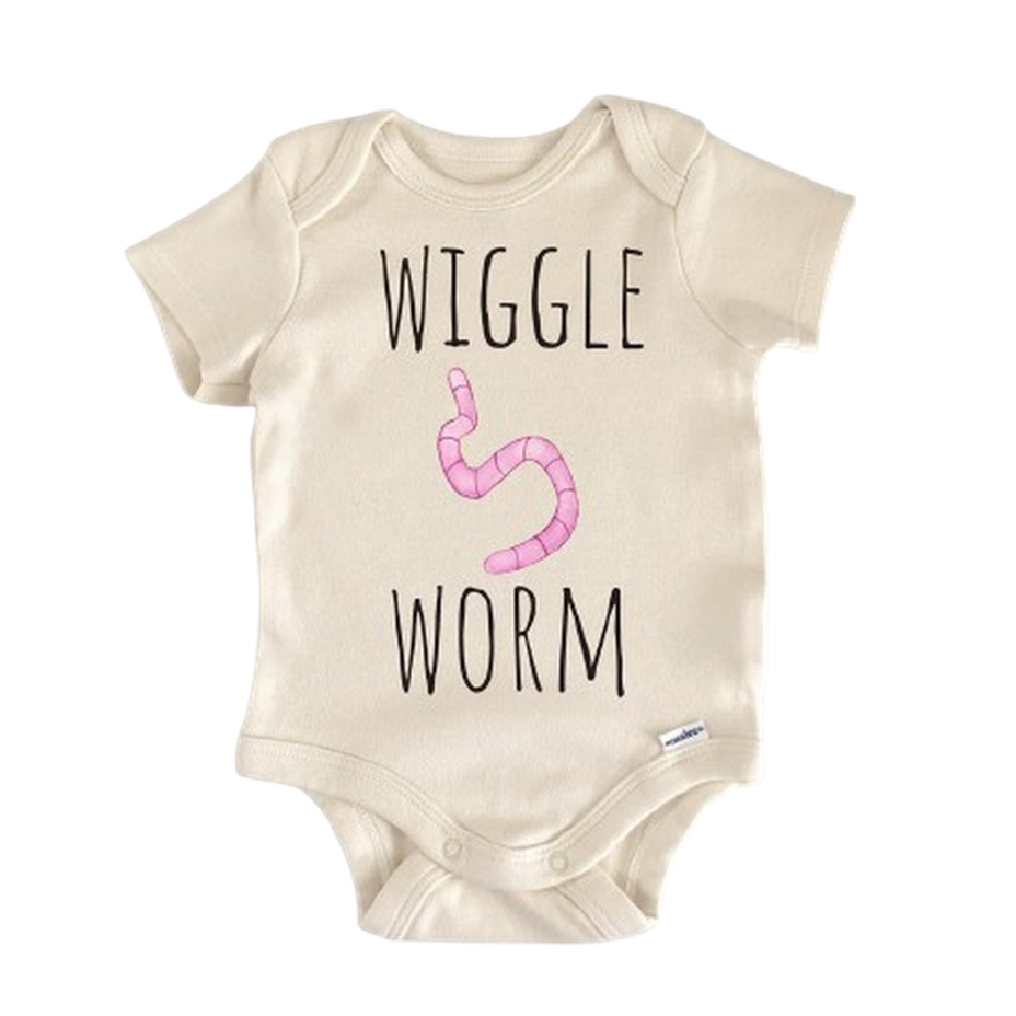 Wiggle Worm Fishing - Baby Boy Girl Clothes Infant Bodysuit Funny Cute Newborn  Funny Cute Onesie® | North Fork Forager LLC