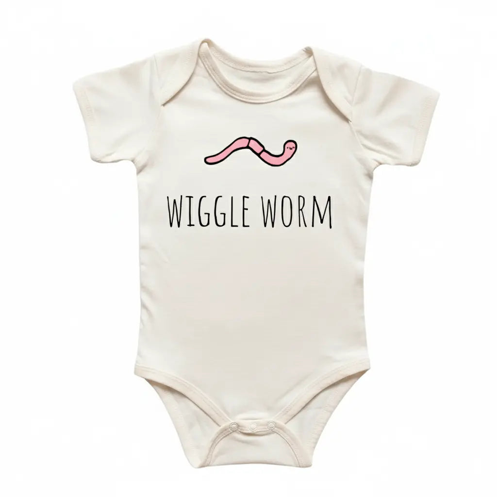 Wiggle Worm - Baby Boy Girl Clothes Infant Bodysuit Funny Cute Newborn  Funny Cute Onesie® | North Fork Forager LLC