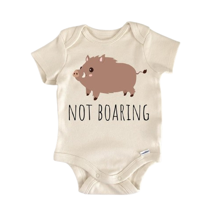 Wild Boar Hunting Pig - Baby Boy Girl Clothes Infant Bodysuit Funny Cute Newborn  Funny Cute Onesie® | North Fork Forager LLC