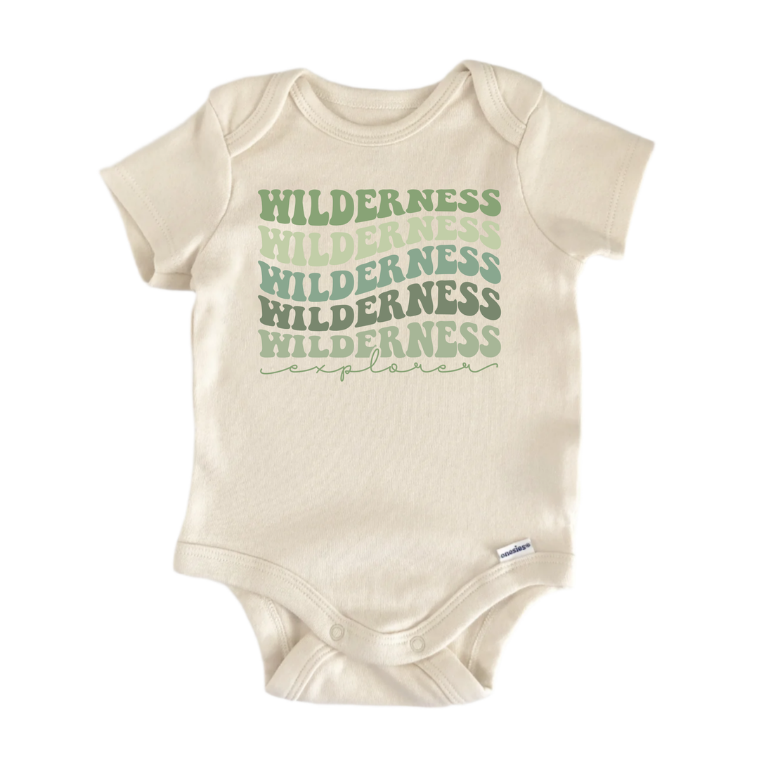 Wilderness Explorer Adventure -  Baby Boy Girl Clothes Bodysuit Funny Cute Newborn  Funny Cute Onesie® | North Fork Forager LLC