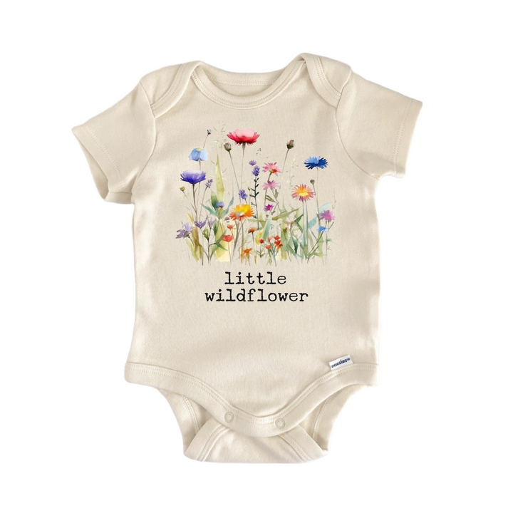 Little Wildflower Flower Wild - Baby Bodysuit  Funny Cute Onesie® | North Fork Forager LLC