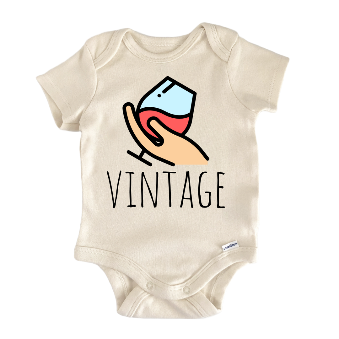Wine Grapes Vineyard - Baby Bodysuit  Funny Cute Onesie® | North Fork Forager LLC