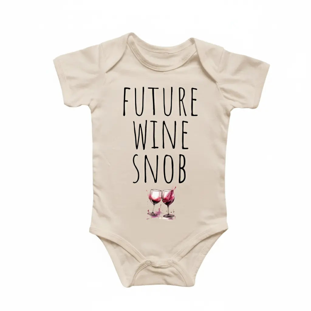 Future Wine Snob - Baby Boy Girl Clothes Infant Bodysuit Funny Cute Newborn  Funny Cute Onesie® | North Fork Forager LLC
