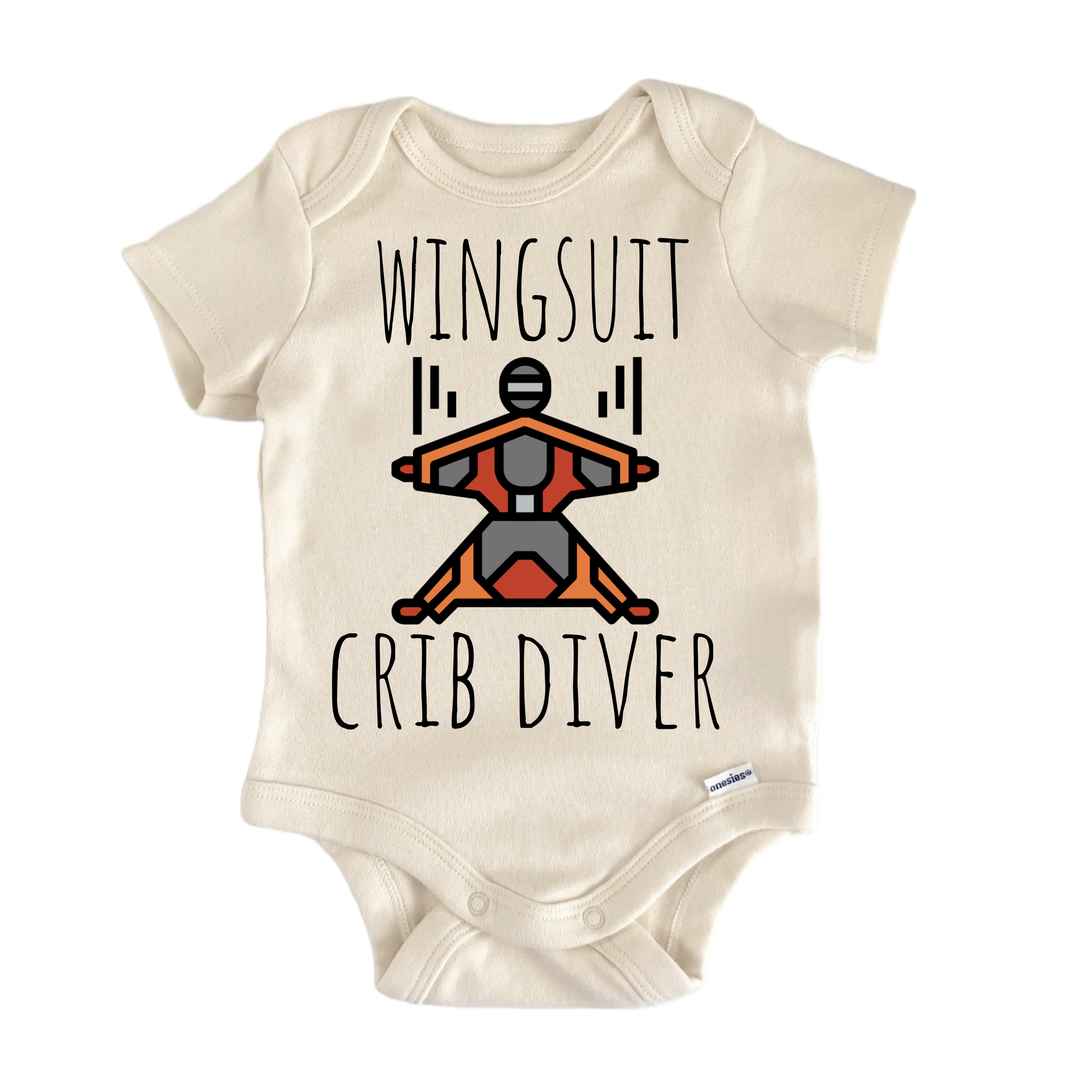 Wingsuit Base Jump Skydive - Baby Bodysuit  Funny Cute Onesie® | North Fork Forager LLC