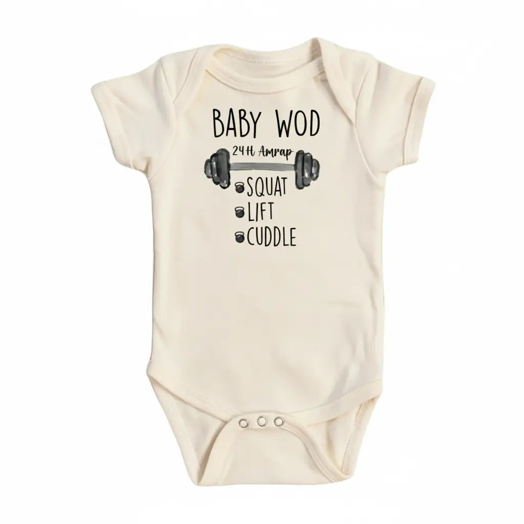 Baby Wod Gym - Baby Boy Girl Clothes Infant Onesie® Funny Cute Newborn GS1  Funny Cute Onesie® | North Fork Forager LLC