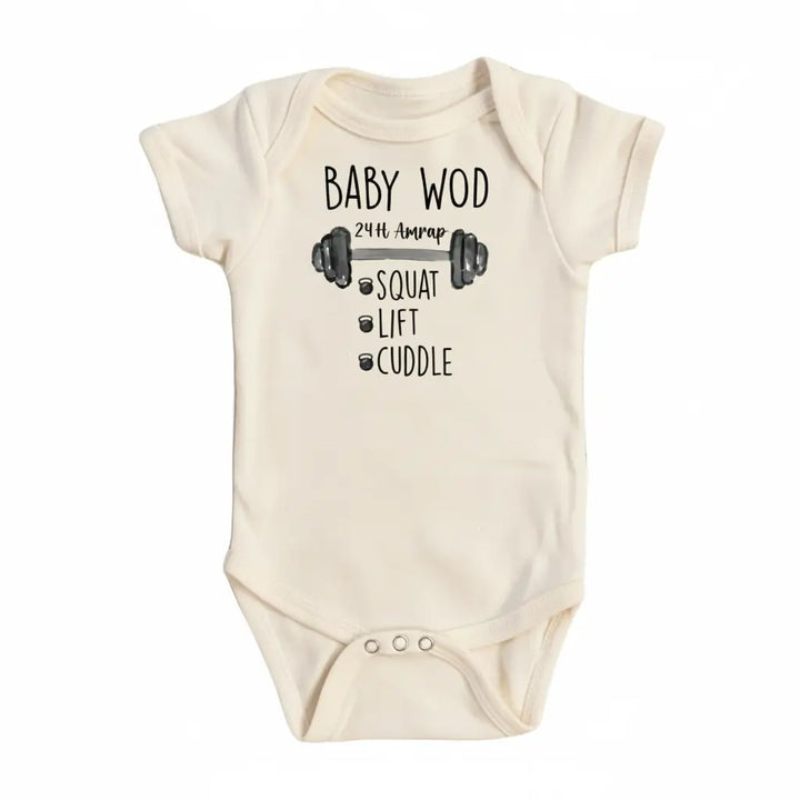 Baby Wod Gym - Baby Boy Girl Clothes Infant Onesie® Funny Cute Newborn GS1  Funny Cute Onesie® | North Fork Forager LLC