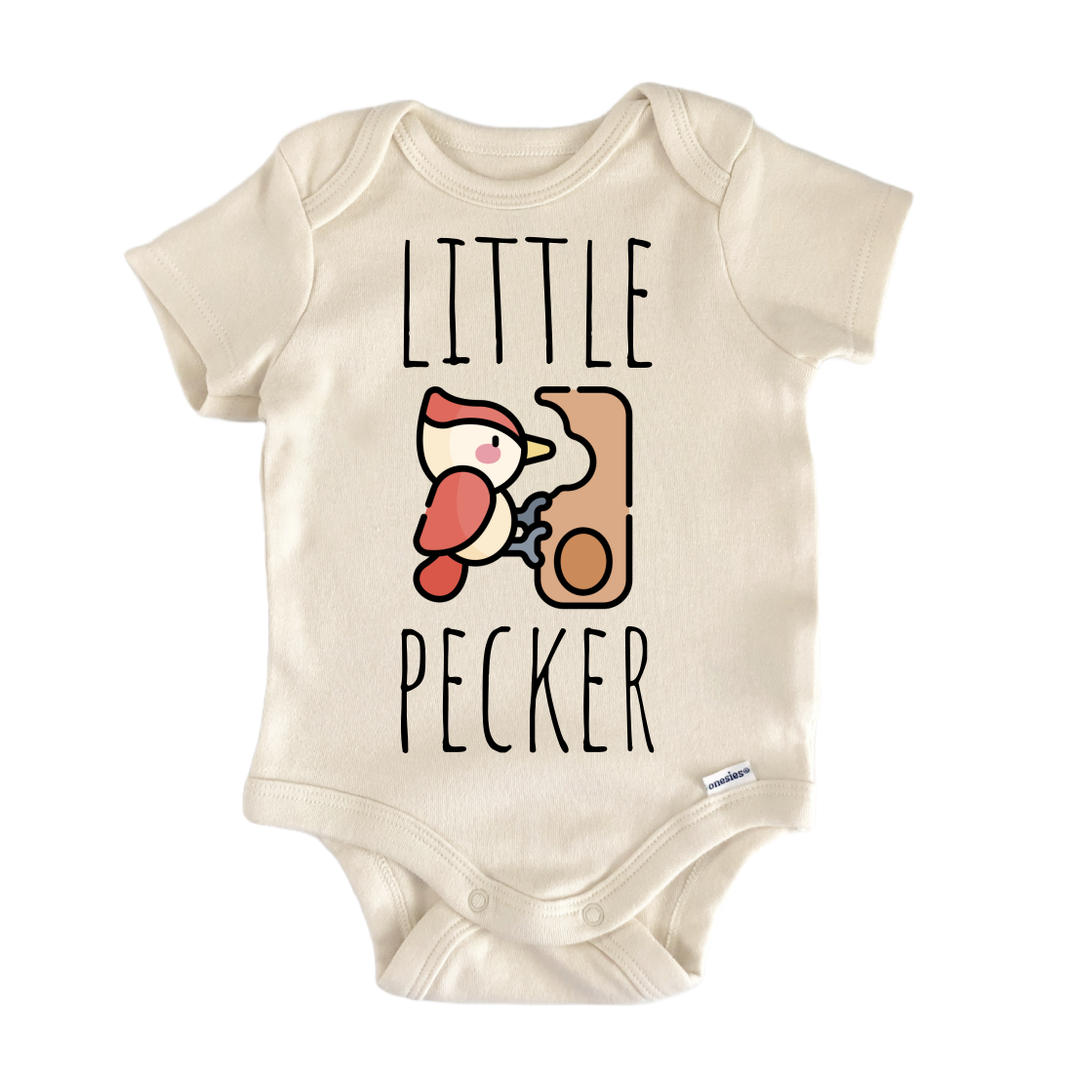 Woodpecker Bird - Baby Bodysuit  Funny Cute Onesie® | North Fork Forager LLC