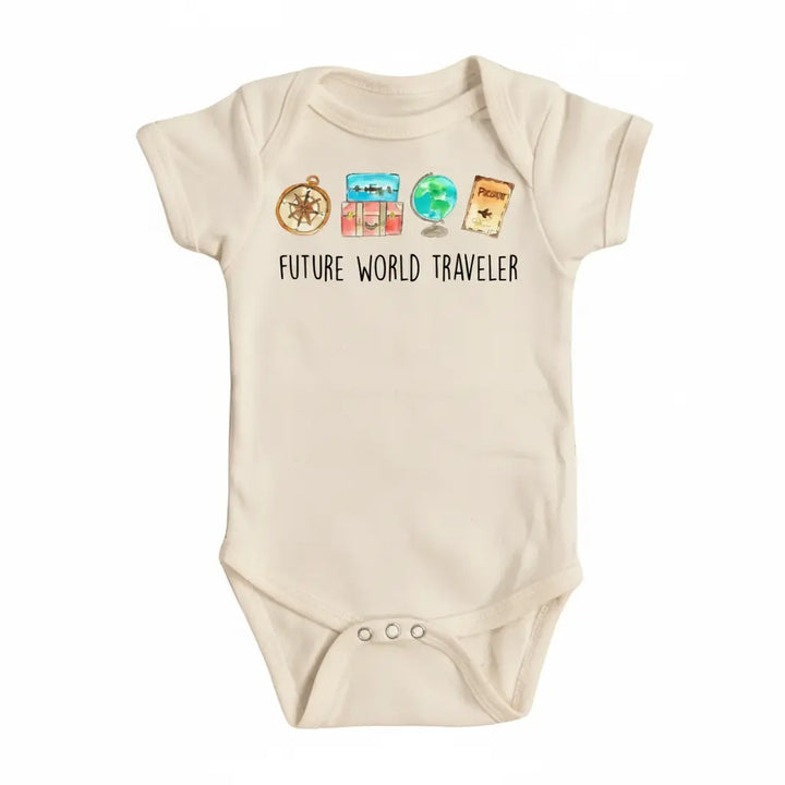 World Traveler Icon - Baby Boy Girl Clothes Infant Bodysuit Funny Cute Newborn  Funny Cute Onesie® | North Fork Forager LLC