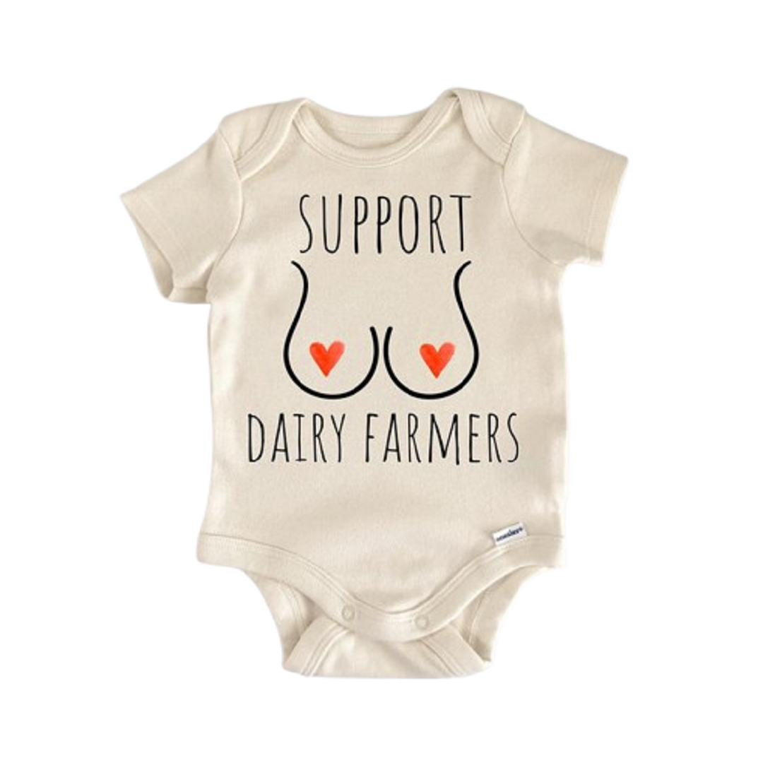 Eat Local Breastfed Milk - Baby Boy Girl Clothes Infant Onesie® Funny Cute Newborn GS1
