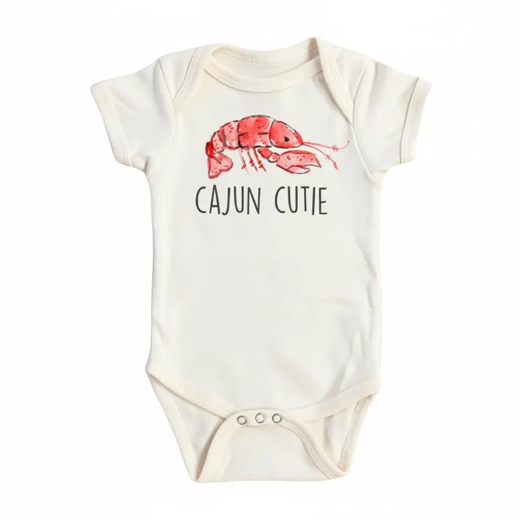 Cajun Cutie Crawfish - Baby Boy Girl Clothes Infant Bodysuit Funny Cute Newborn Funny Cute Onesie® | North Fork Forager LLC