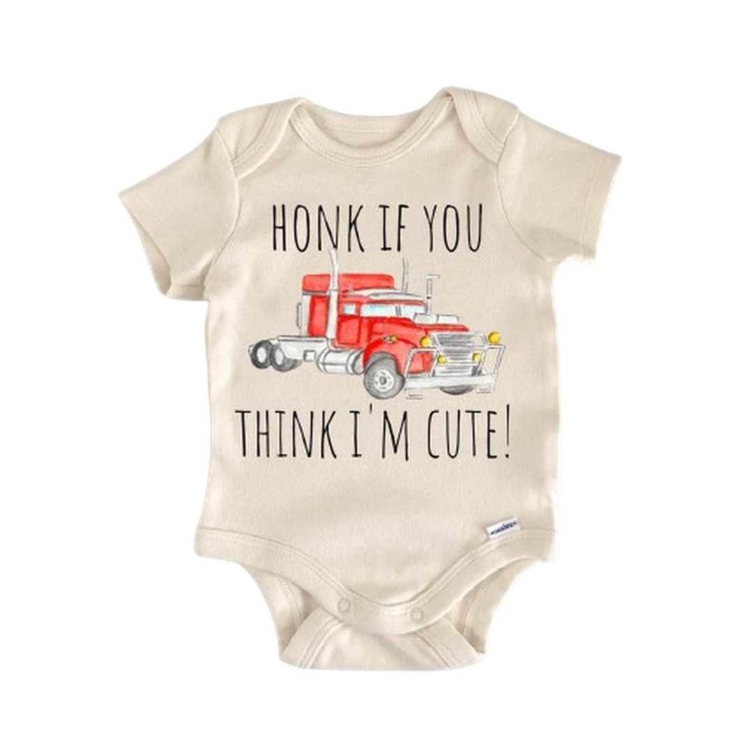 Trucking Trucker Truck - Baby Boy Girl Clothes Infant Onesie® Funny Cute Newborn GS1