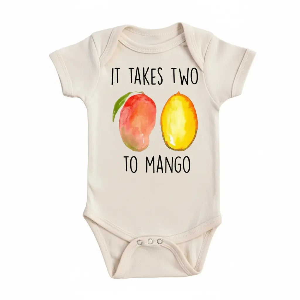 Mango Two - Baby Boy Girl Clothes Infant Bodysuit Funny Cute Newborn Funny Cute Onesie® | North Fork Forager LLC