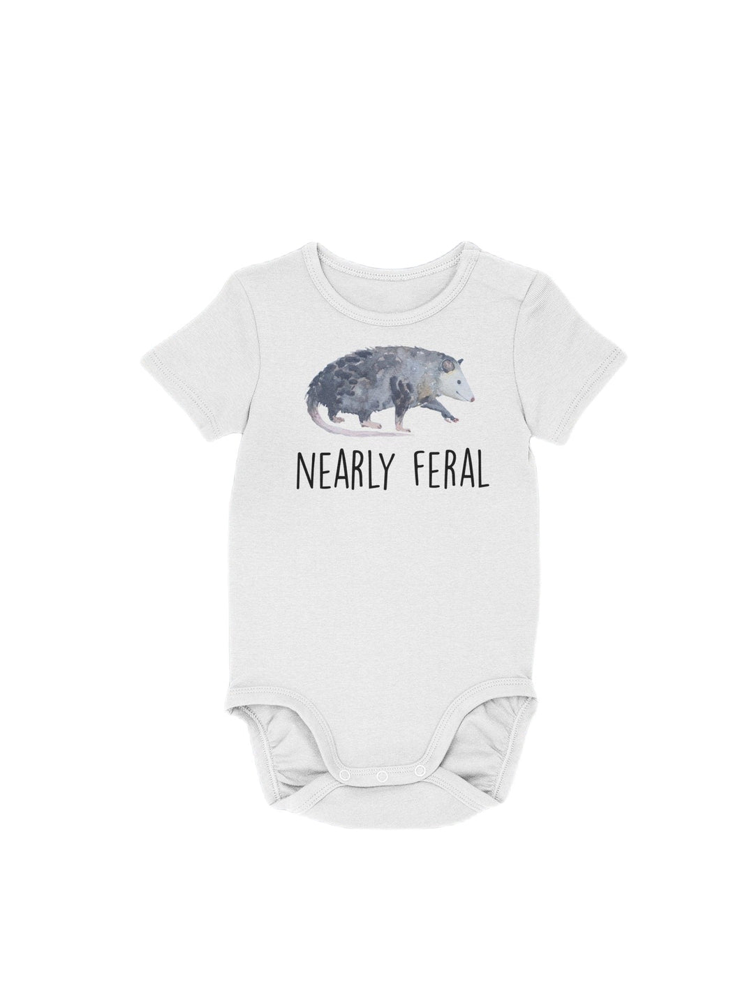 Possum Feral - Baby Boy Girl Clothes Infant Bodysuit Funny Cute Newborn Funny Cute Onesie® | North Fork Forager LLC