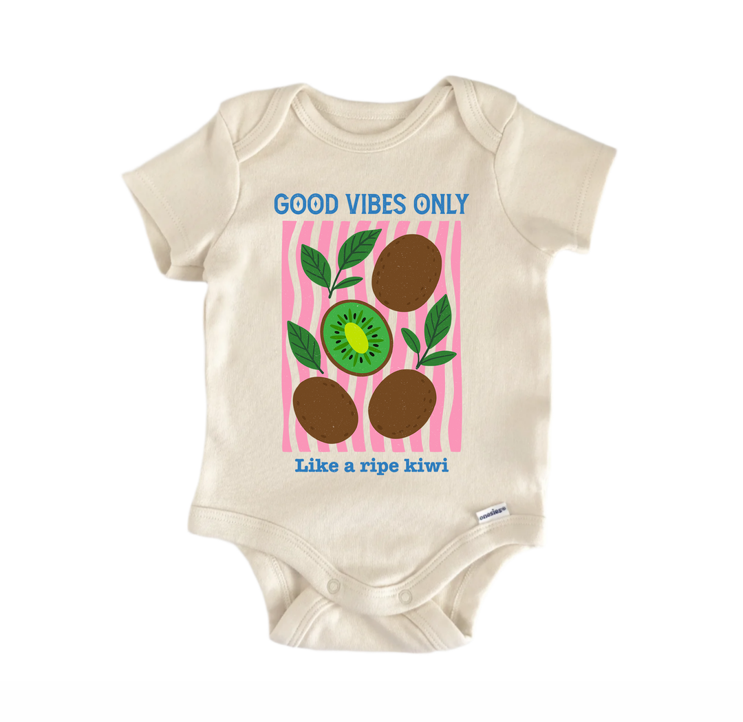Kiwi Fruit Retro - Baby Bodysuit