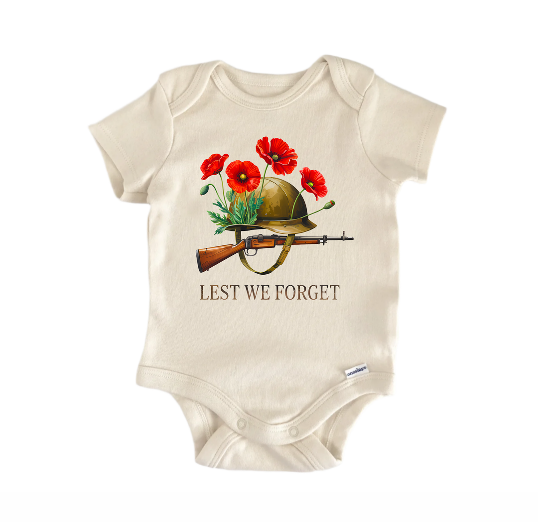 Memorial Day Lest We Forget - Baby Bodysuit