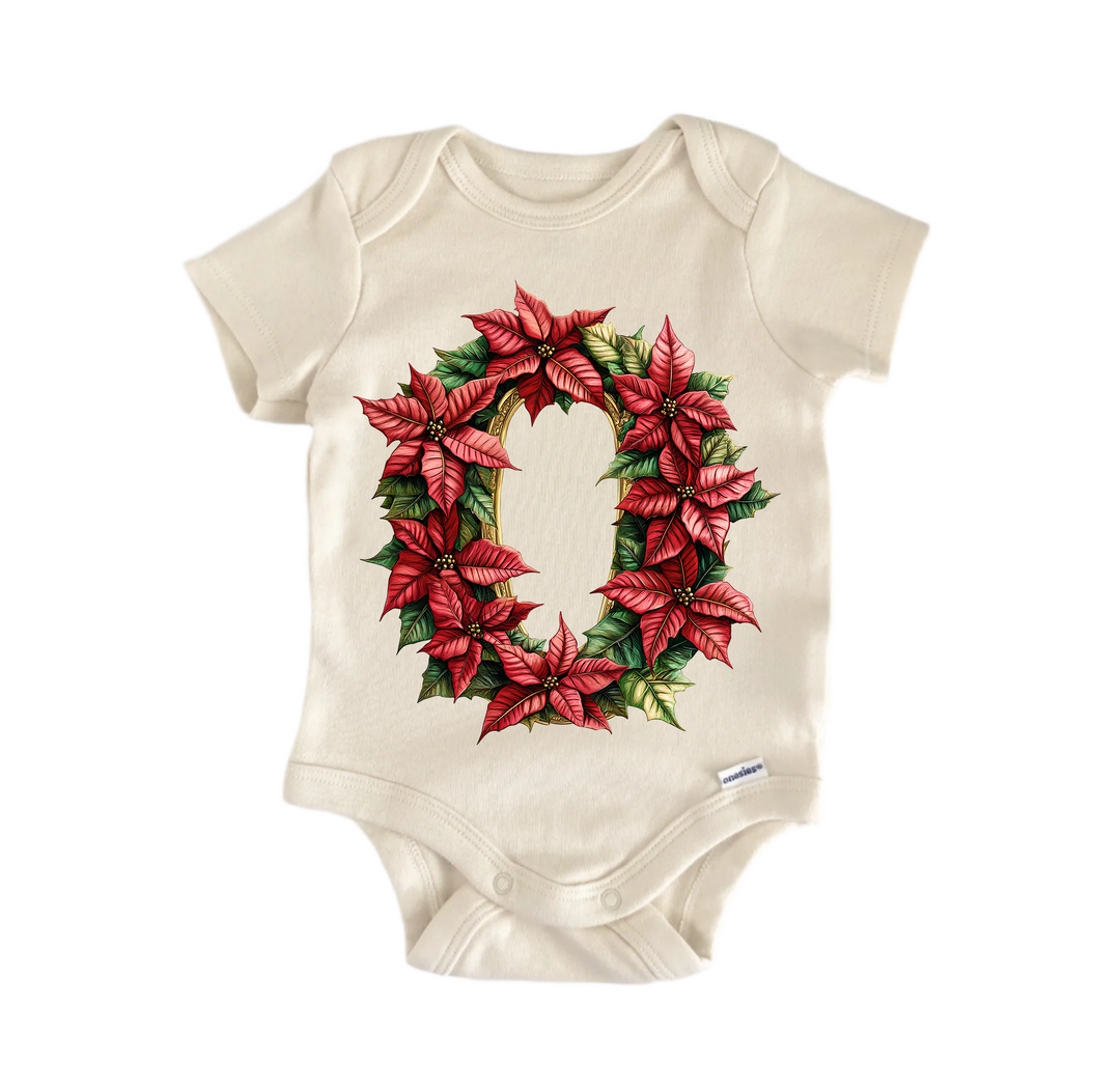 O Letter Name Christmas 2 - Baby Bodysuit