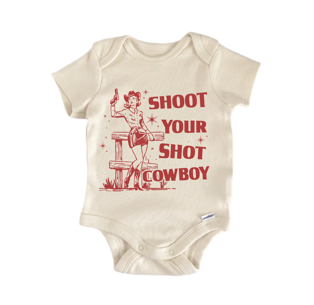 Shoot Shot Cowboy - Baby Bodysuit