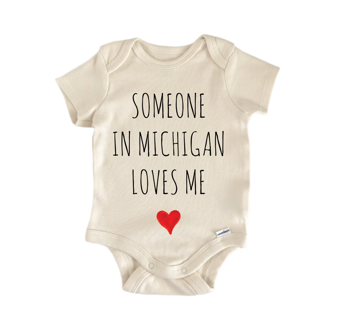 Someone In Michigan Loves Me - Baby Bodysuit