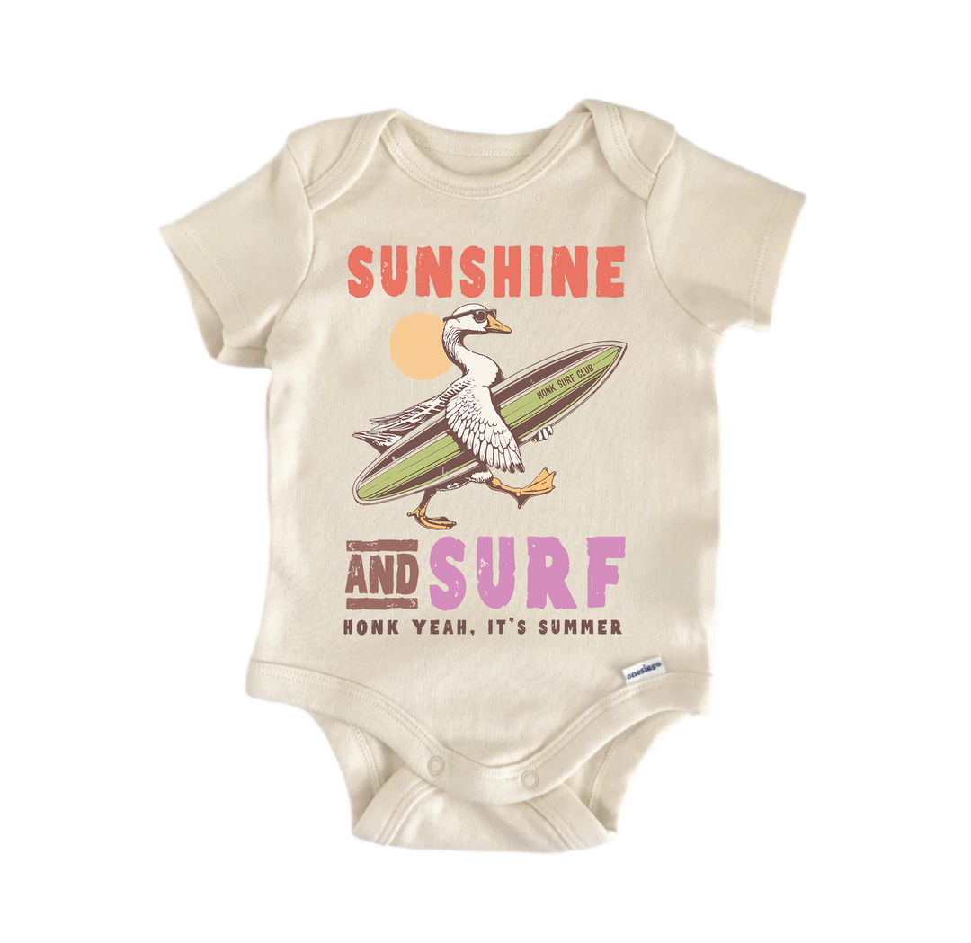 Sunshine And Surf Summer Goose - Baby Bodysuit