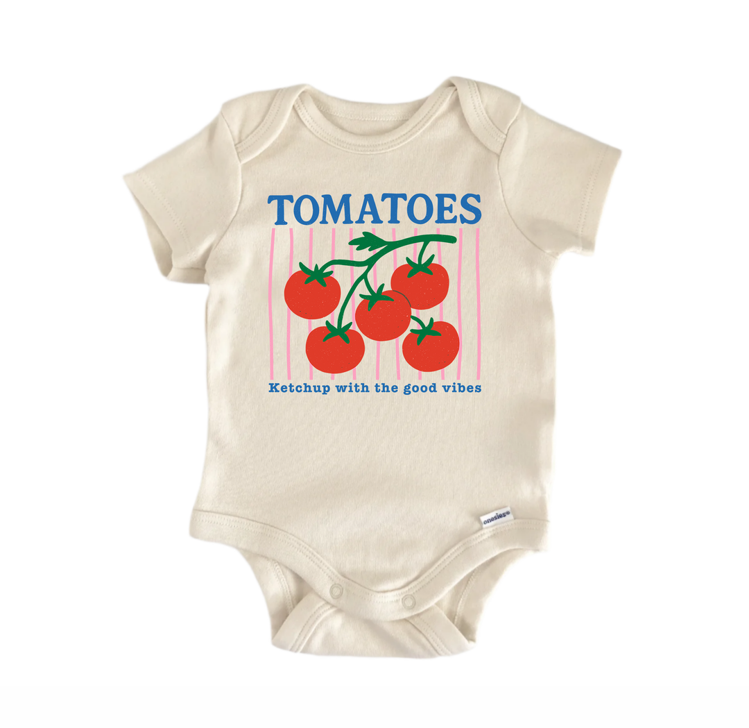 Tomatoes Fruit Retro - Baby Bodysuit