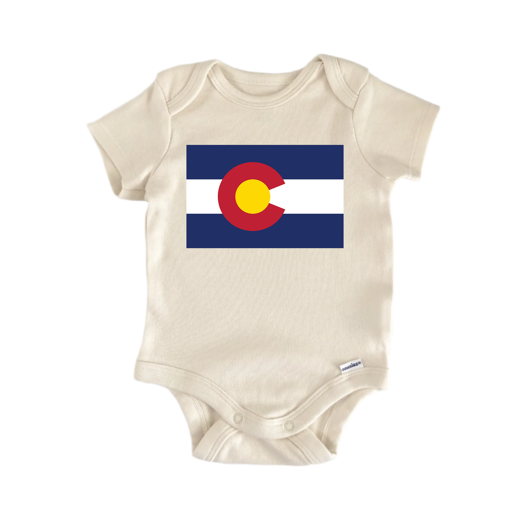 Us States Flag Colorado - Baby Bodysuit