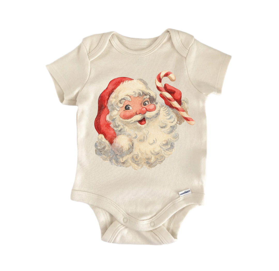 Vintage Retro Santa Claus - Baby Bodysuit