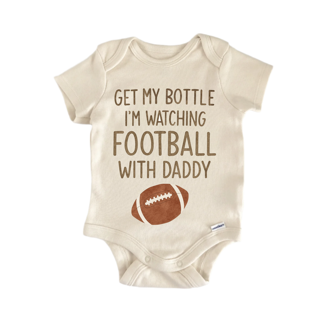 Watching Football Daddy - Baby Bodysuit