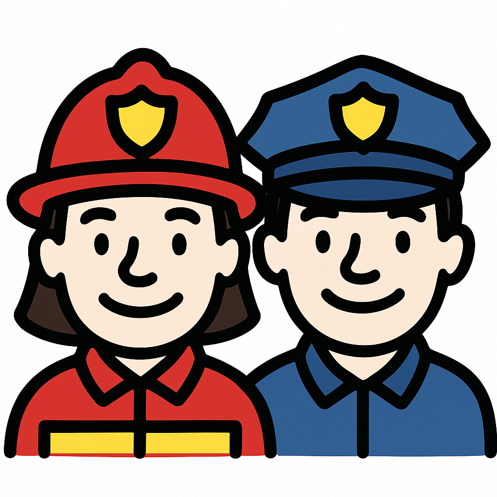 👮 Police & Firefighters