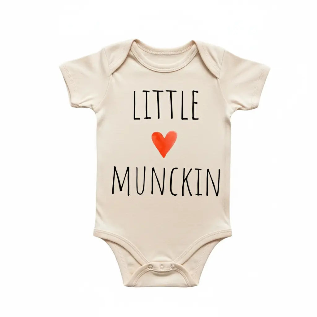 Little Munchkin Heart - Baby Boy Girl Clothes Infant Bodysuit Funny Cute Newborn  Funny Cute Onesie® | North Fork Forager LLC