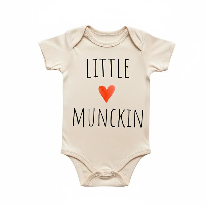 Little Munchkin Heart - Baby Boy Girl Clothes Infant Bodysuit Funny Cute Newborn  Funny Cute Onesie® | North Fork Forager LLC