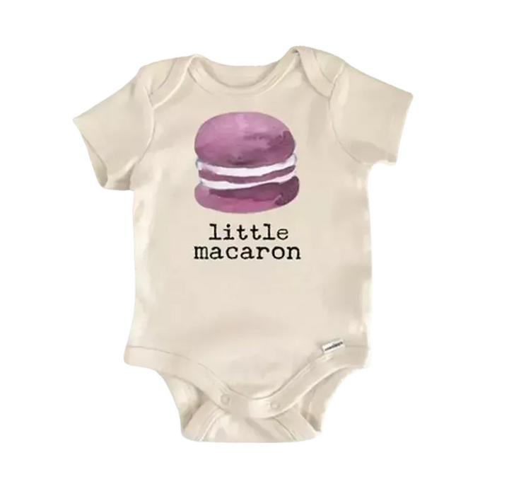 Macaron Baking French - Baby Boy Girl Clothes Infant Bodysuit Funny Cute Newborn  Funny Cute Onesie® | North Fork Forager LLC