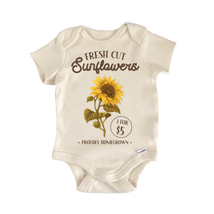 Sunflower Farm Homegrown Market Baby Gift Baby Onesie®