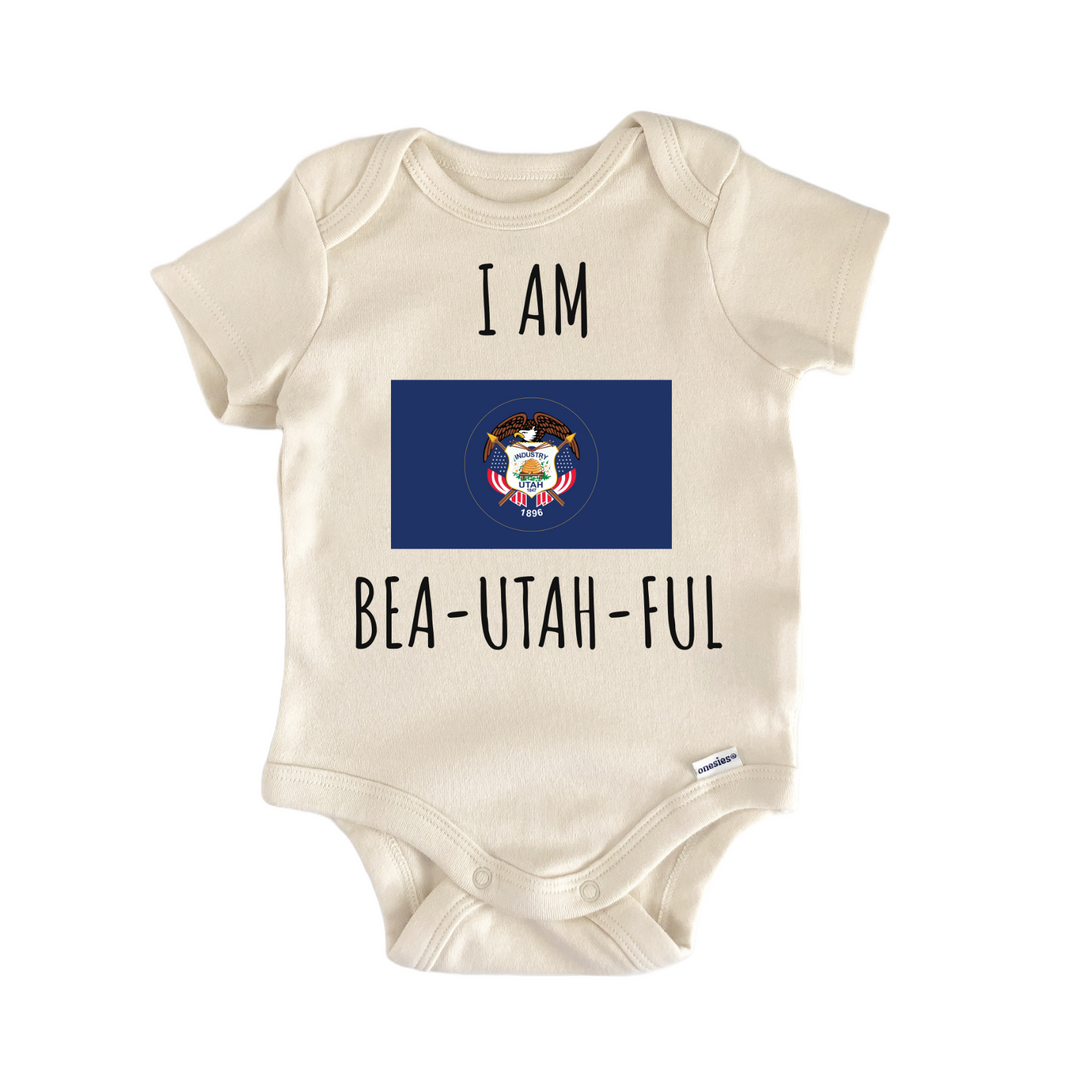 Utah State Flag Baby Gift Baby Onesie®