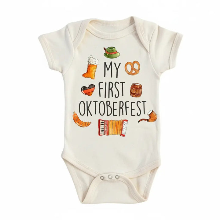 Oktoberfest First - Baby Boy Girl Clothes Infant Onesie® Funny Cute Newborn GS1  Funny Cute Onesie® | North Fork Forager LLC