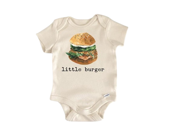Burger Hamburger Bbq  - Baby Boy Girl Clothes Infant Onesie® Funny Cute Newborn GS1