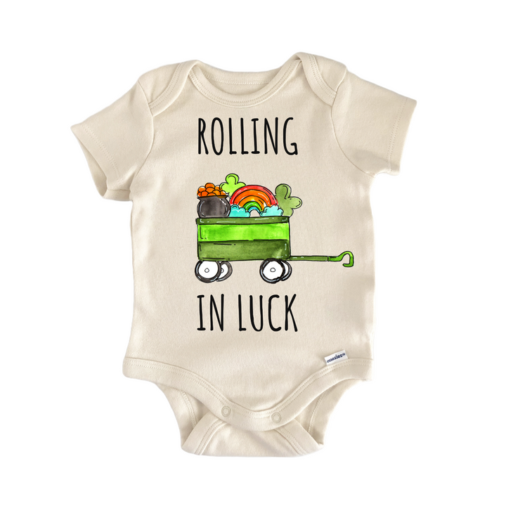 Lucky Wagon St Patricks Day Baby Gift Baby Onesie®