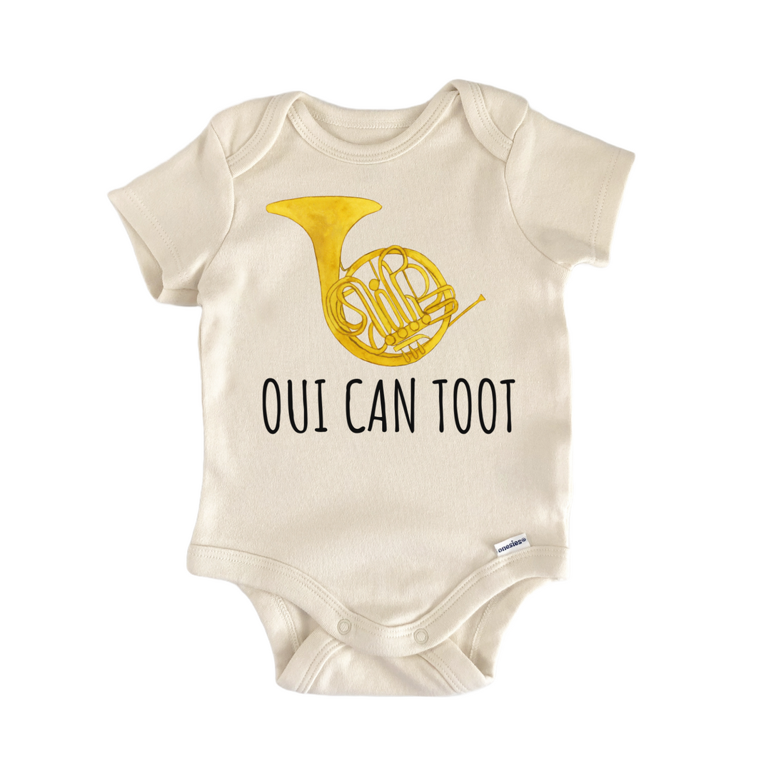 French Horn Brass Instrument Band Baby Gift Baby Onesie®