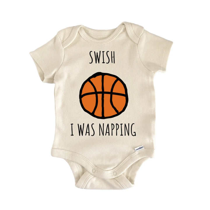 Basketball Nap Swish Sports Ball Baby Gift Baby Bodysuit