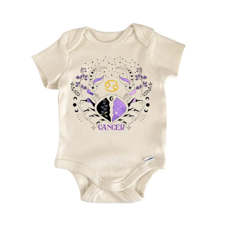 Cancer Astrology Zodiac Signs Baby Gift Baby Bodysuit