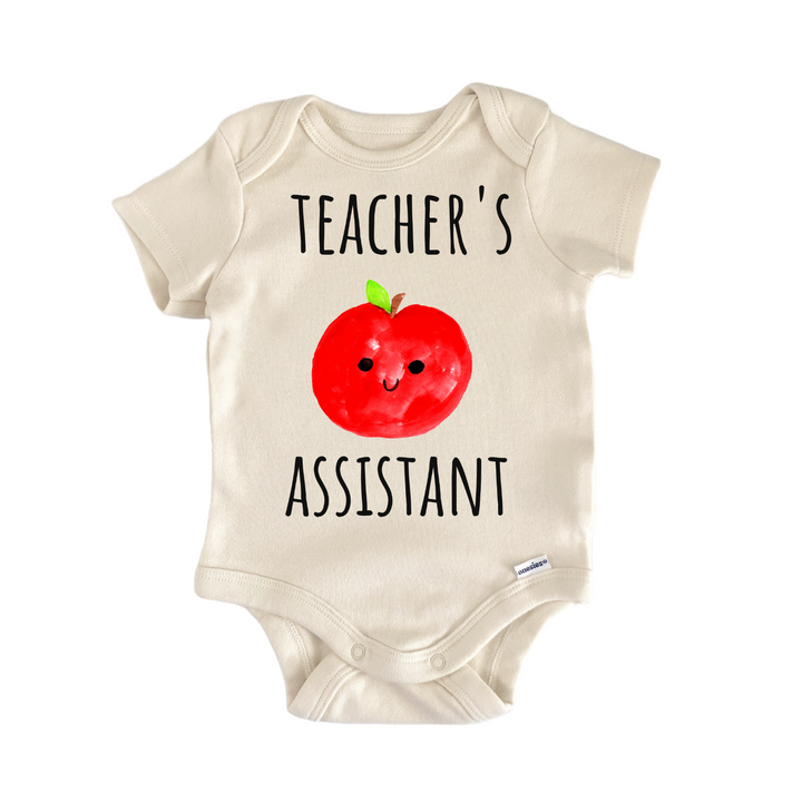 Teacher Assistant School Apple Newborn Gift Baby Onesie®