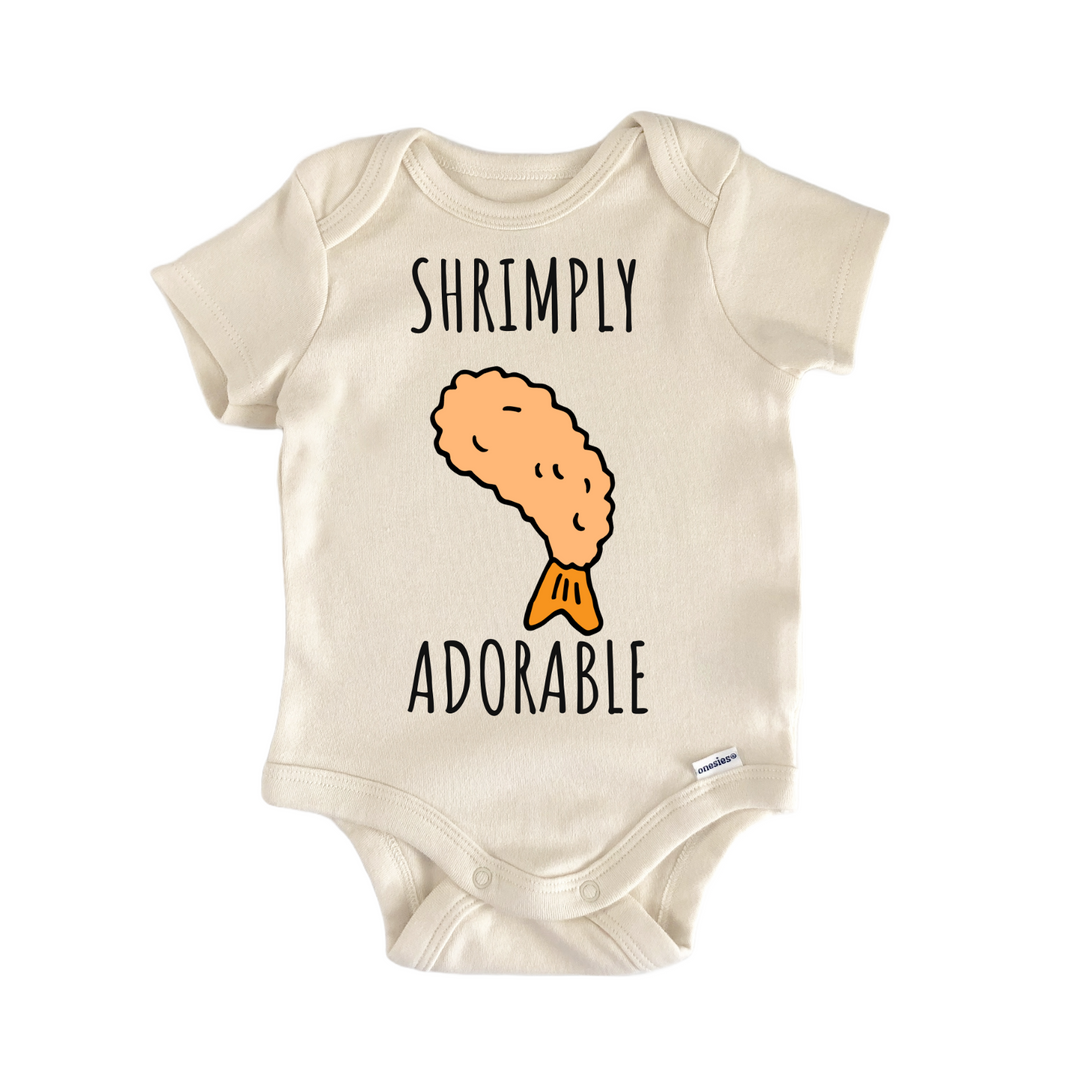 Fried Shrimp Seafood Shrimply Baby Gift Baby Onesie®